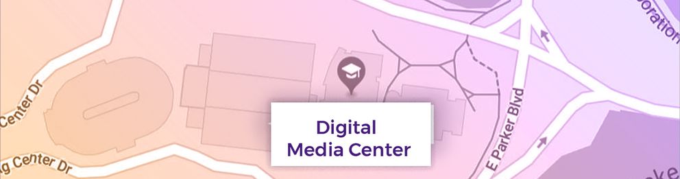 cropped map for Digital Media Center at LSU